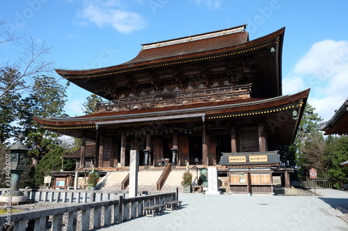 金峯山寺（きんぷせんじ）蔵王堂 Kinpusen-ji Temple Nara JAPAN（斜めカット）