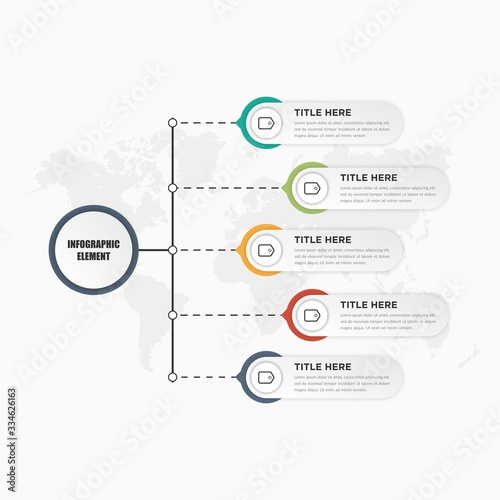 Modern Infographic Template Premium Vector