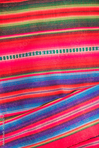 Traditional fabric from the Peruvian highlands to carry children or as a covering.
