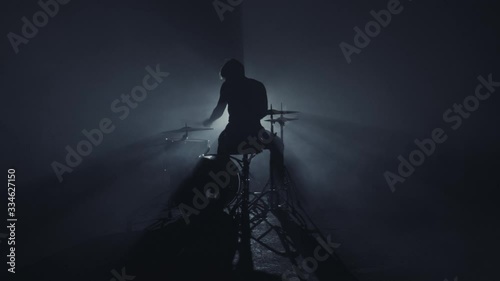 Drummers silhouette