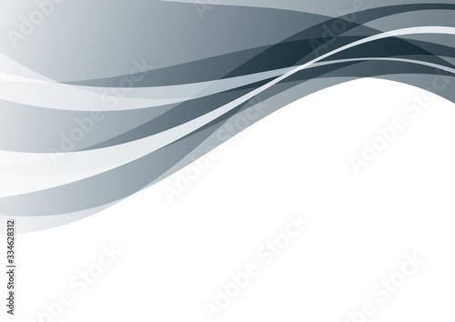曲線　抽象　背景　グレー