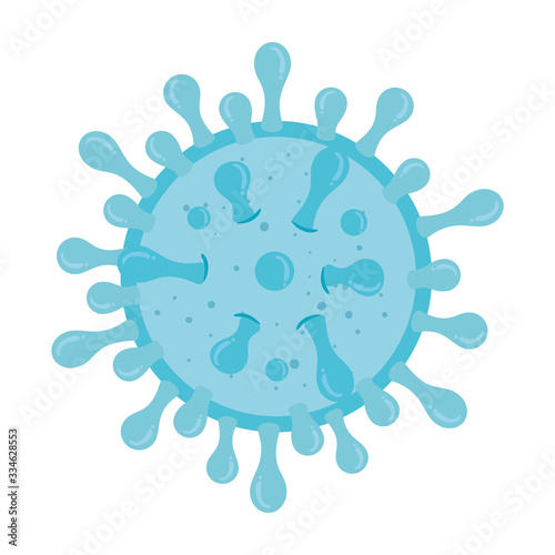 particle virus covid 19 isolated icon vector illustration design