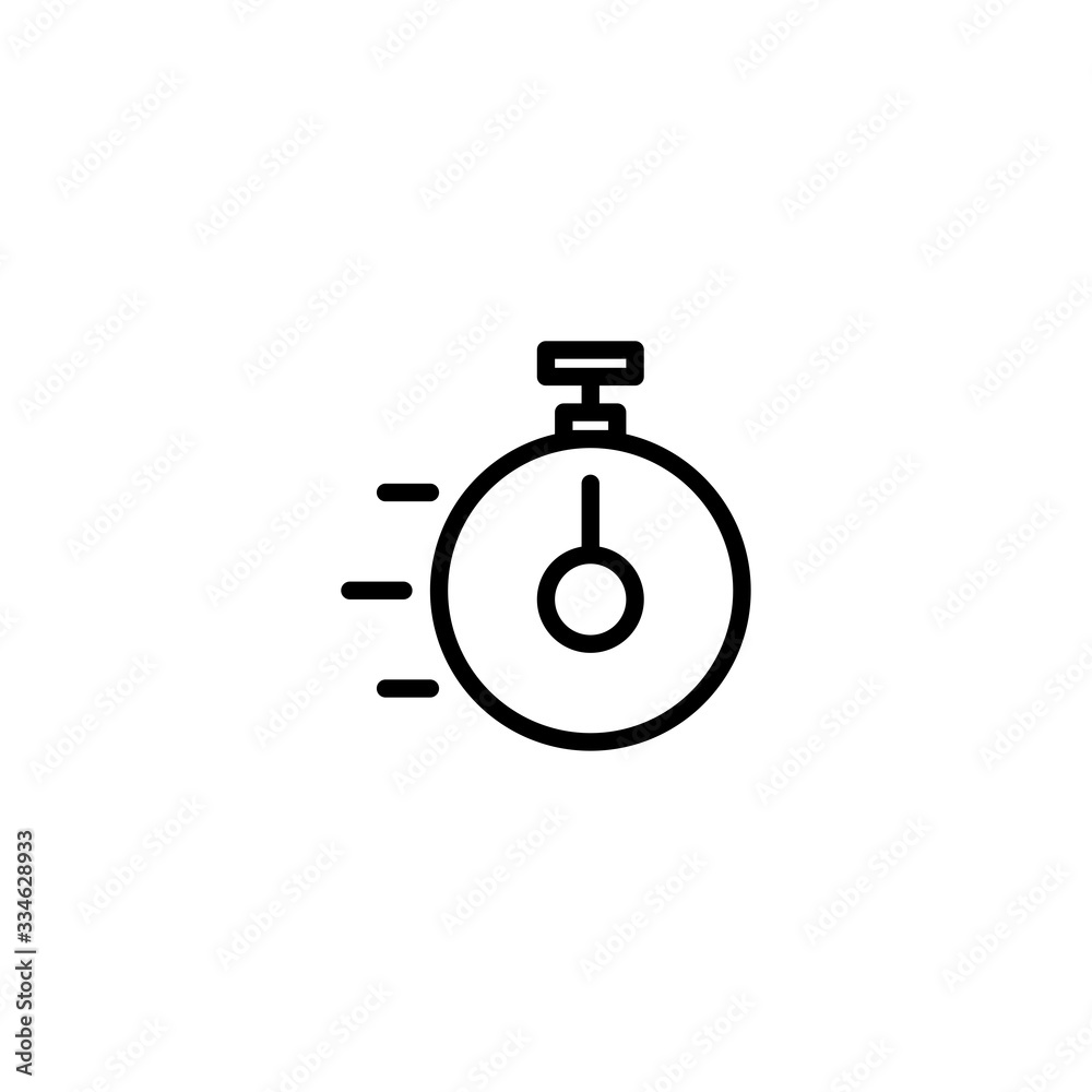 Thin line icon Fast time vector icon, Pictogram flat outline design for apps , Isolated on white background, Vector illustration, editable stroke, 48x48 pixel perfect Thin line icon Fast time vector icon, Pictogram flat outline design for apps , Isolated on white background, Vector illustration, editable stroke, 48x48 pixel perfect