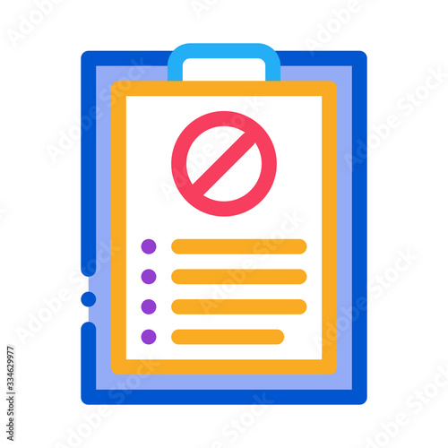 written protest requests icon vector. written protest requests sign. color symbol illustration