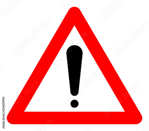 warning someone to avoid something. warning sign vector.