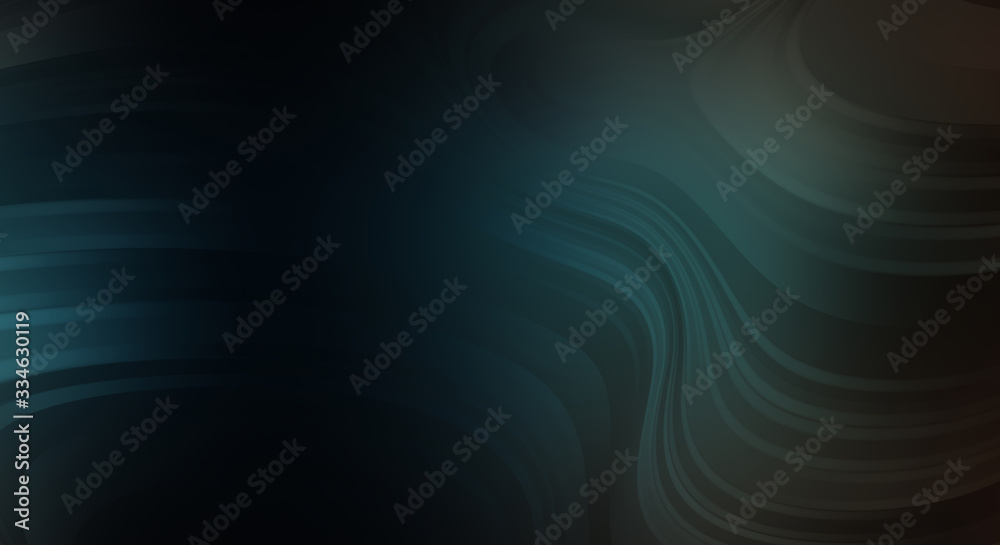 Fluid abstract background with colorful gradient. 2D illustration of modern movement.