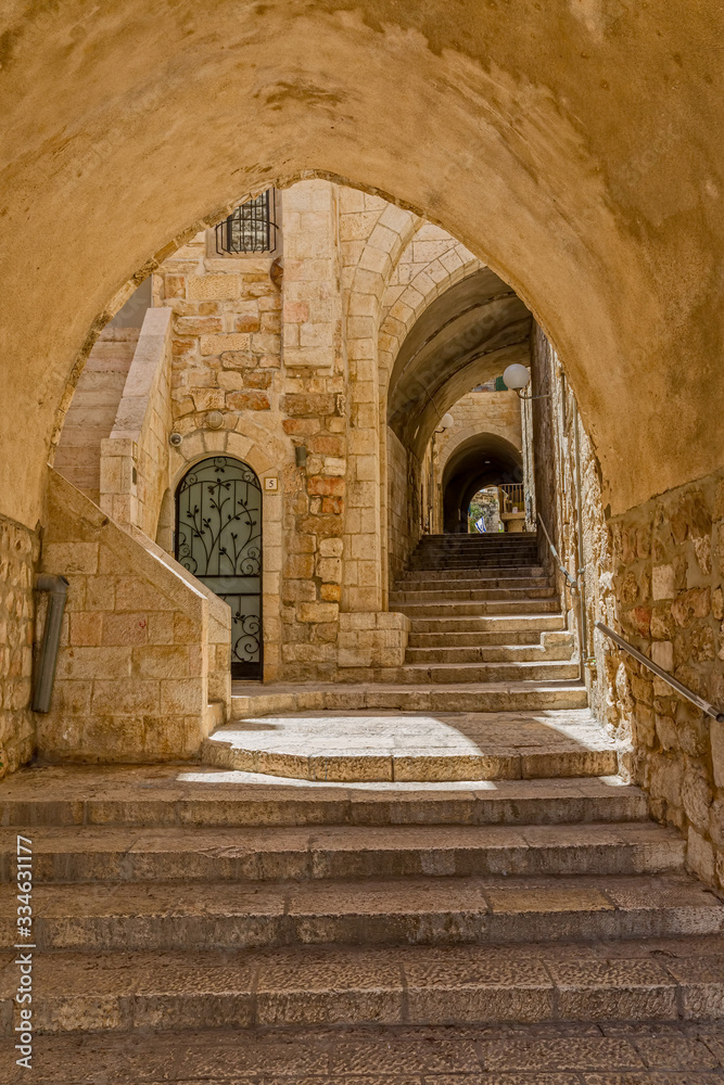 Fototapeta premium Jerusalem old street