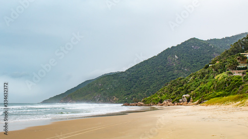 Costa verde e a praia dos Açores em Florianópolis, Santa Catarina, Brasil