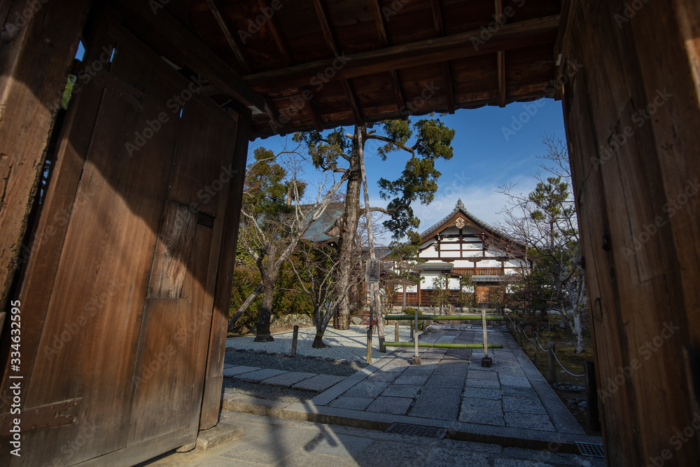 Koganji Temple, Arashiyama, Kyoto, Japan : 2019 January 23. A Buddhist temple of the Soto Zen sect in the district of Sugamo from the late nineteenth century.
