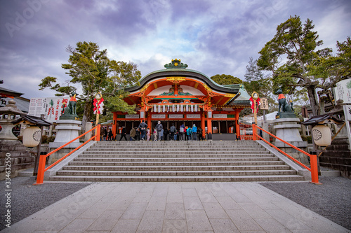 Fushimi Inari Shrine, Kyoto, Japan : 2019 January 23. ushimi Inari Shrine is an important Shinto shrine in southern Kyoto. It is famous for its thousands of vermilion torii gates.