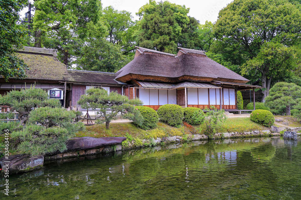 Kenrokuen park, Okayama, Japan : 2015 May 7. One of the three best garden in Japan. The landmark of Okayama city.