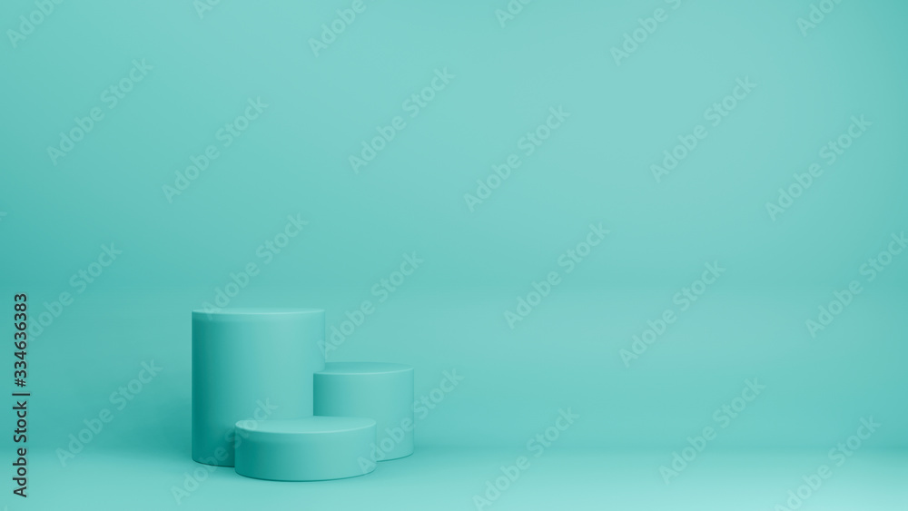 3d render of minimal style podium or pedestal on pastel background.Abstract concept. 3d render of minimal style podium or pedestal on pastel background.Abstract concept.