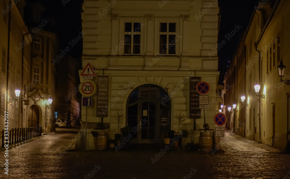 Architecture, street photography around praga