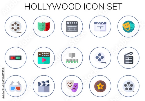 hollywood icon set