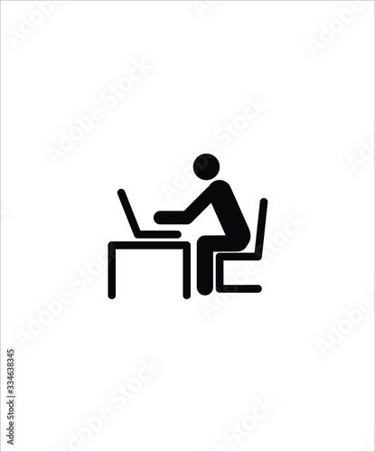 online work line icon,vector best line design icon.