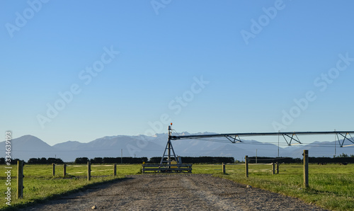 Sunset in a farm, New zeland 