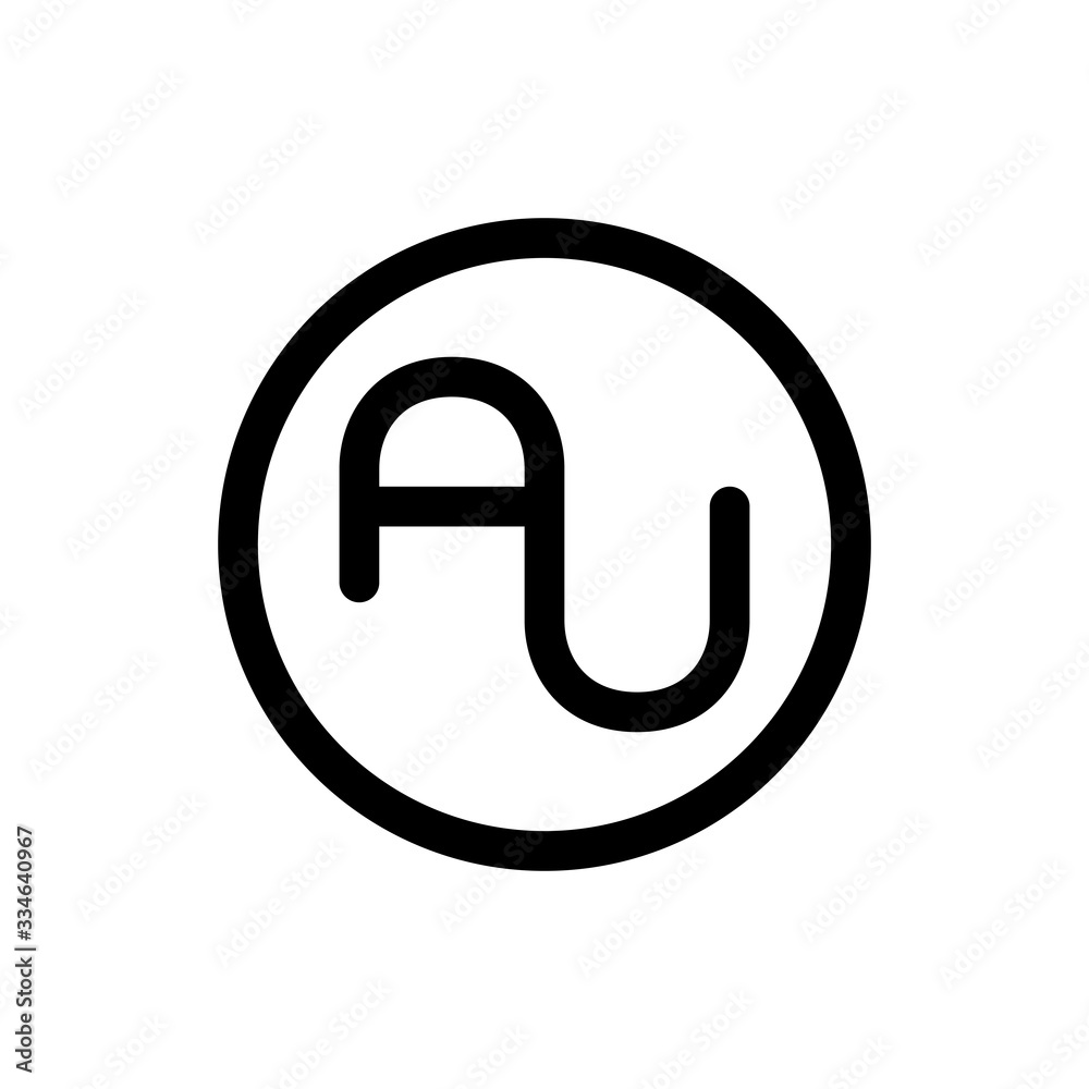 au text logo in circle shape. business symbol. vector template. joined letters a and u. logotype concept. black and white sign. brand identity design. au text logo in circle shape. business symbol. vector template. joined letters a and u. logotype concept. black and white sign. brand identity design.