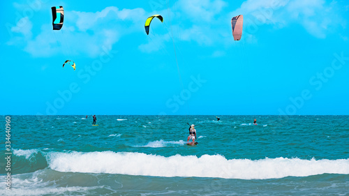 Kitesurfing Thailand Hua hin on a Sunny day