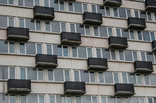 Facade d'immeuble, balcons