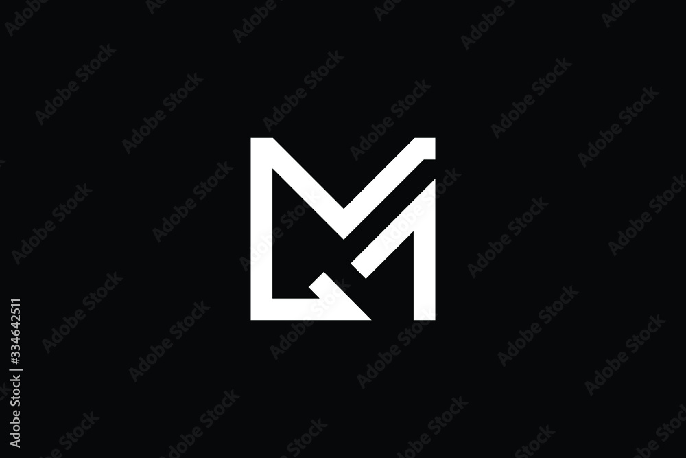 Minimal elegant monogram art logo. Outstanding professional trendy awesome artistic MG GM initial based Alphabet icon logo. Premium Business logo White color on black background Minimal elegant monogram art logo. Outstanding professional trendy awesome artistic MG GM initial based Alphabet icon logo. Premium Business logo White color on black background