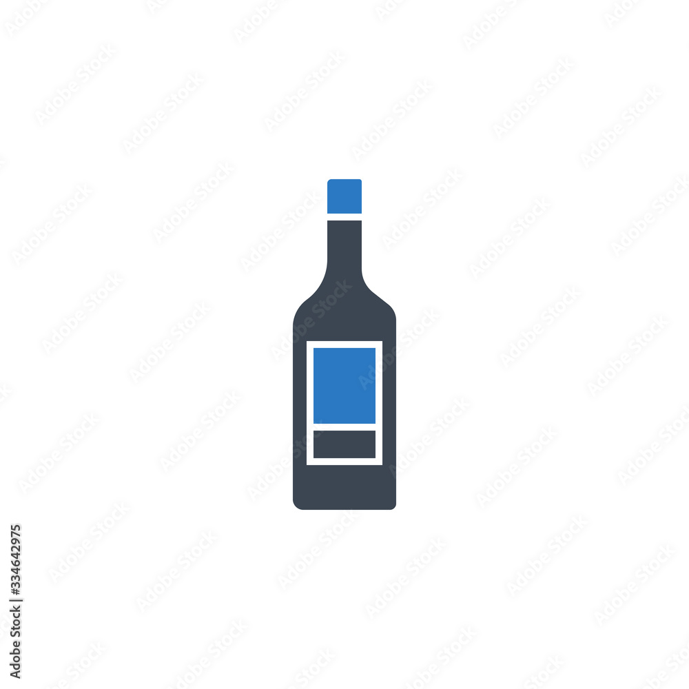 Wine bottle related vector glyph icon. Isolated on white background. Vector illustration. Wine bottle related vector glyph icon. Isolated on white background. Vector illustration.