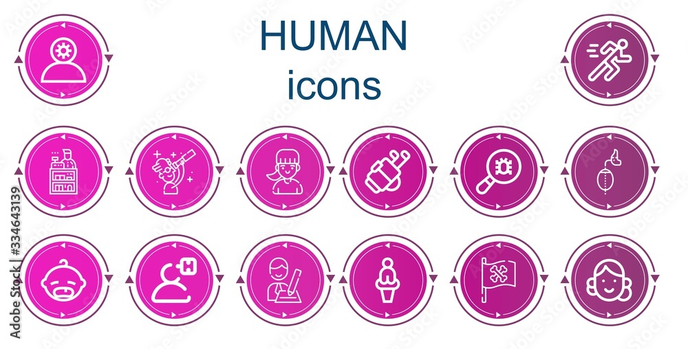 Editable 14 human icons for web and mobile Editable 14 human icons for web and mobile