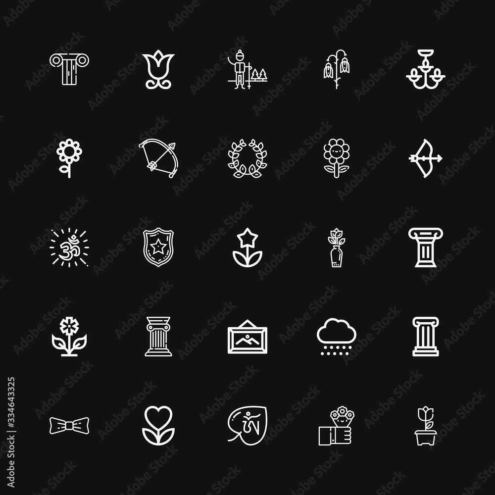 Editable 25 ornate icons for web and mobile Editable 25 ornate icons for web and mobile