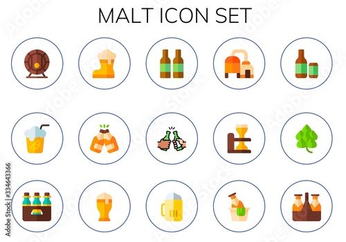 malt icon set