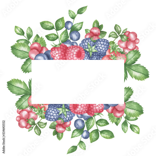 Frame of berries
