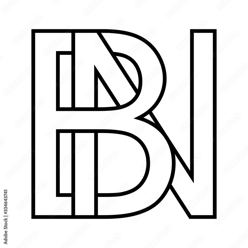 Logo Sign Bn Nb Icon Sign Two Interlaced Letters B N Vector Logo Bn logo-sign-bn-nb-icon-sign-two-interlaced-letters-b-n-vector-logo-bn