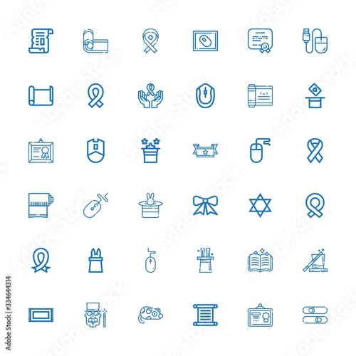 Editable 36 scroll icons for web and mobile