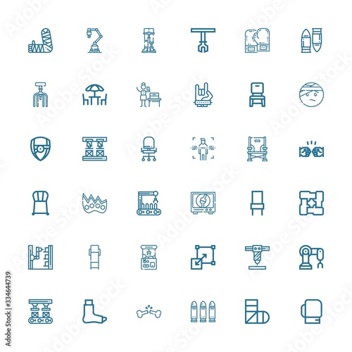 Editable 36 arm icons for web and mobile