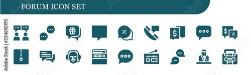 forum icon set