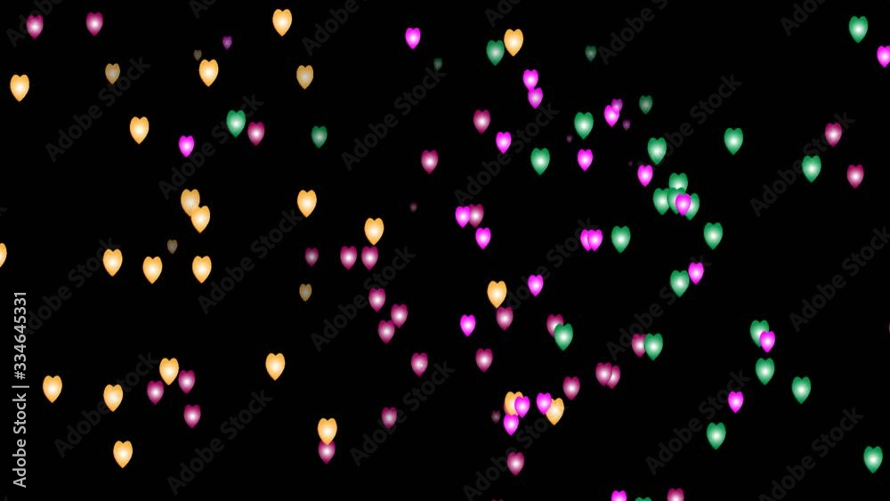 animated colorful heart icon. loves with hearts in a flat style. Social love heart icon animation on black background animated colorful heart icon. loves with hearts in a flat style. Social love heart icon animation on black background