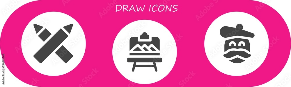 draw icon set