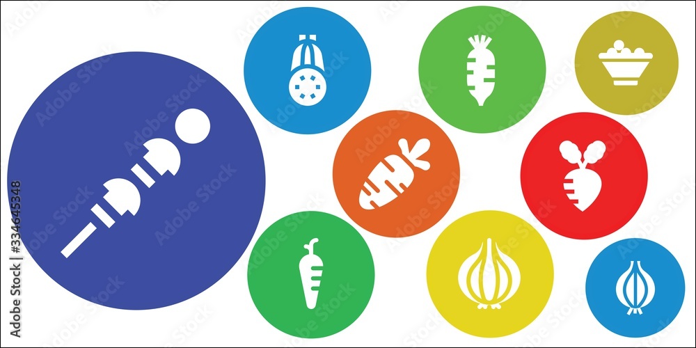 Fototapeta premium carrot icon set