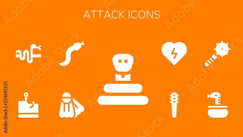 attack icon set