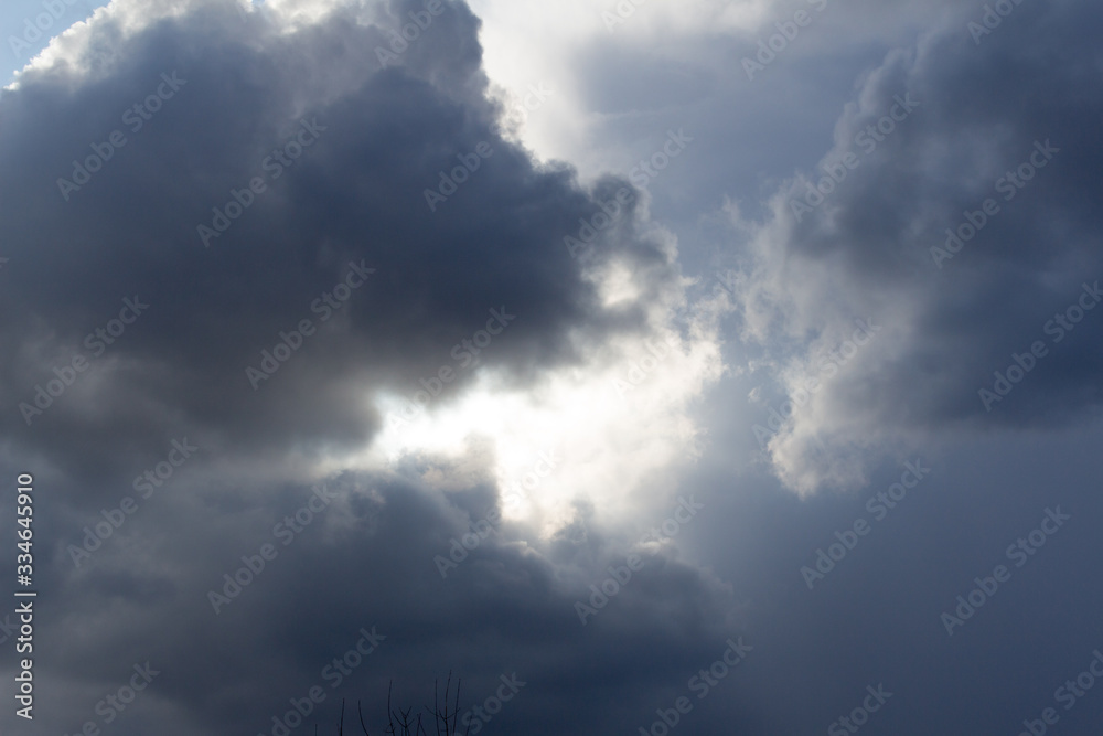 white clouds against blue sky