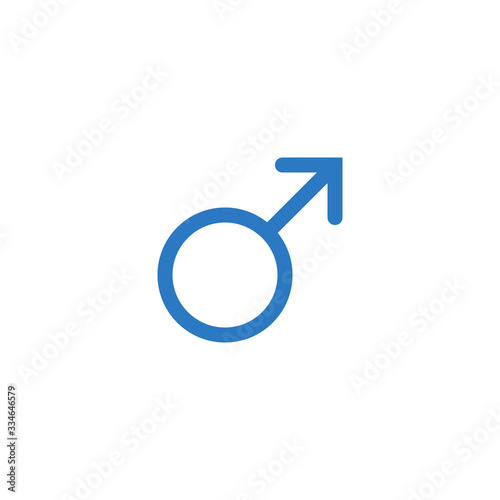 Men Gender Symbol related vector glyph icon. Isolated on white background. Vector illustration.