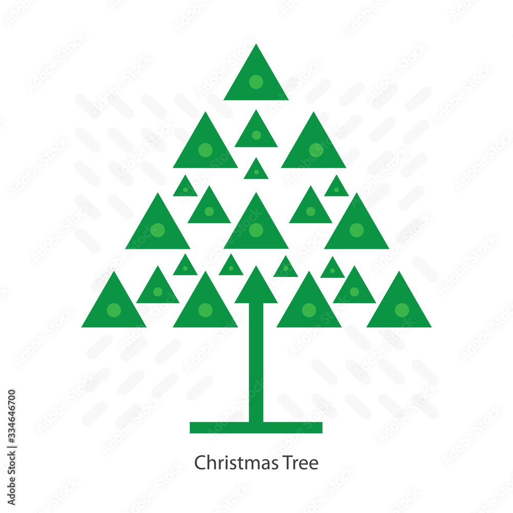 Obraz premium Christmas tree icon