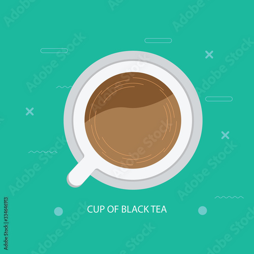 Cup of black tea icon