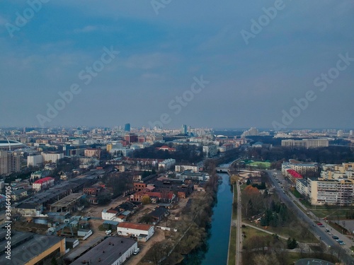 Aerial view of Minsk  Belarus