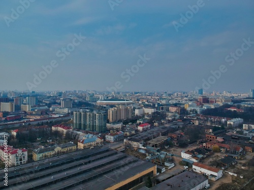 Aerial view of Minsk  Belarus