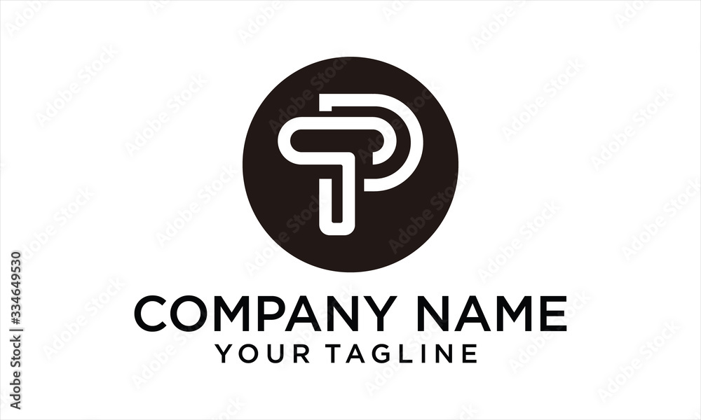 COMBINATION LOGO FROM T AND P IN CIRCLE LOGO DESIGN CONCEPT COMBINATION LOGO FROM T AND P IN CIRCLE LOGO DESIGN CONCEPT