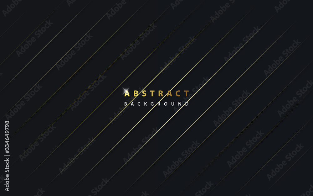 Abstract glod slice light on luxury dark background.