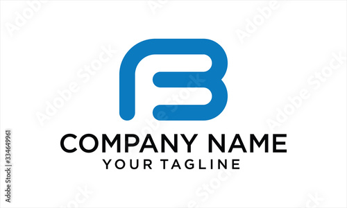 COMBINATION LOGO FROM NEGATIVE SPACE F AND B LOGO DESIGN CONCEPT