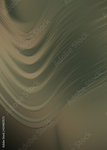 Fluid abstract background with colorful gradient. 2D illustration of modern movement.