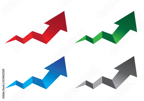 arrows on white background