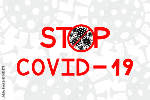 EPS 10 vector. Coronavirus outbreak concept. Stop virus spread by quarantine.	