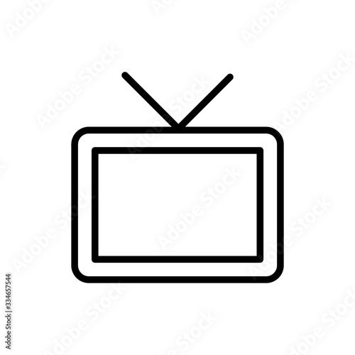 Simple TV line icon.